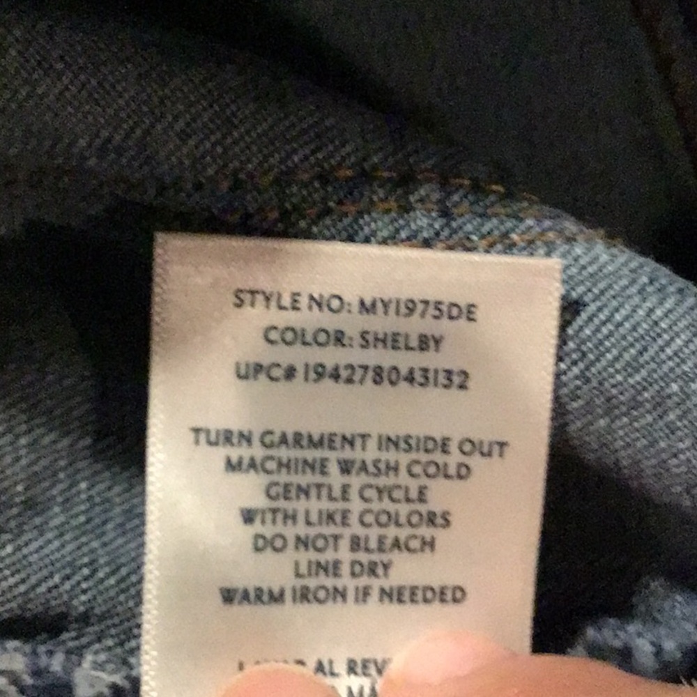 S1159 High Rise Skinny w/29.5" Inseam👖Seven7 Tummy Less Women's Size 14 Jeans - Picture 8 of 8